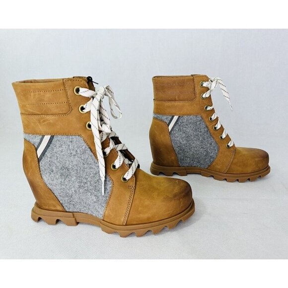 SOREL Women's Joan of Arctic Wedge III Lexie in Taffy Gum 10 NWT - Picture 1 of 6